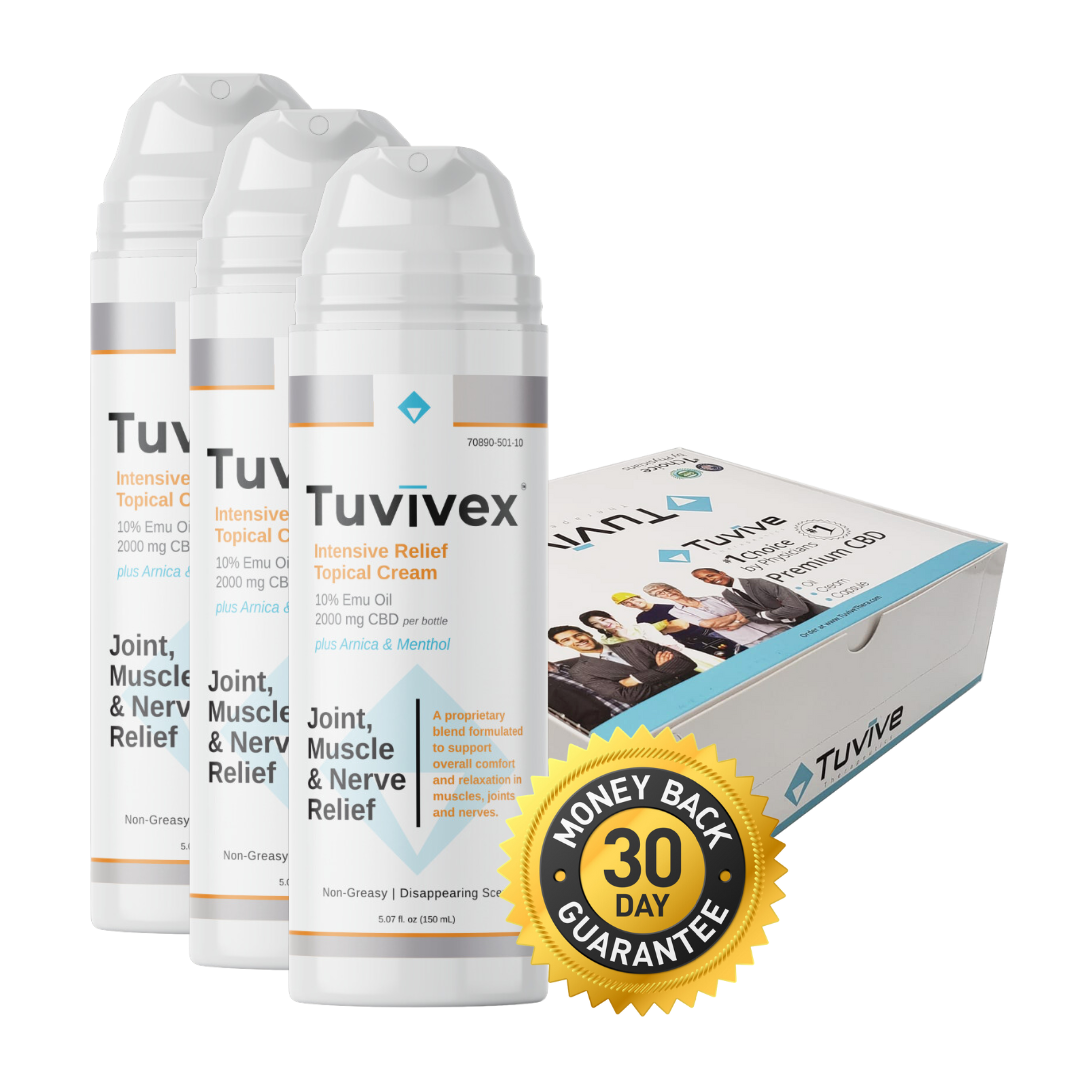 Tuvivex Intensive Relief Topical Cream | 3 Pak